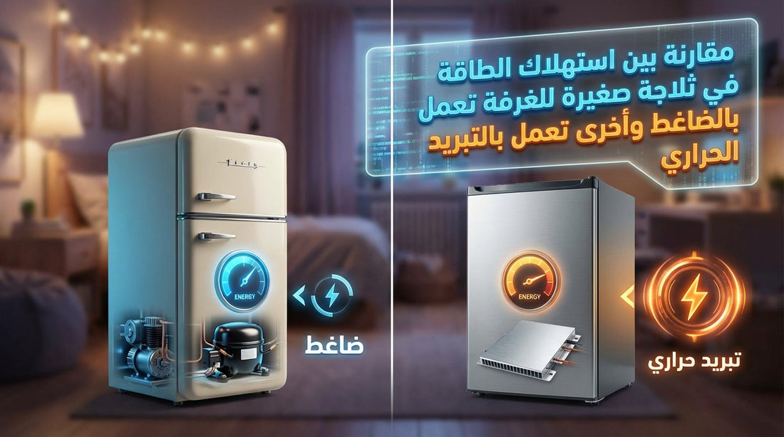 Comparison between the energy consumption of a compressor-based small room refrigerator and a thermoelectric one