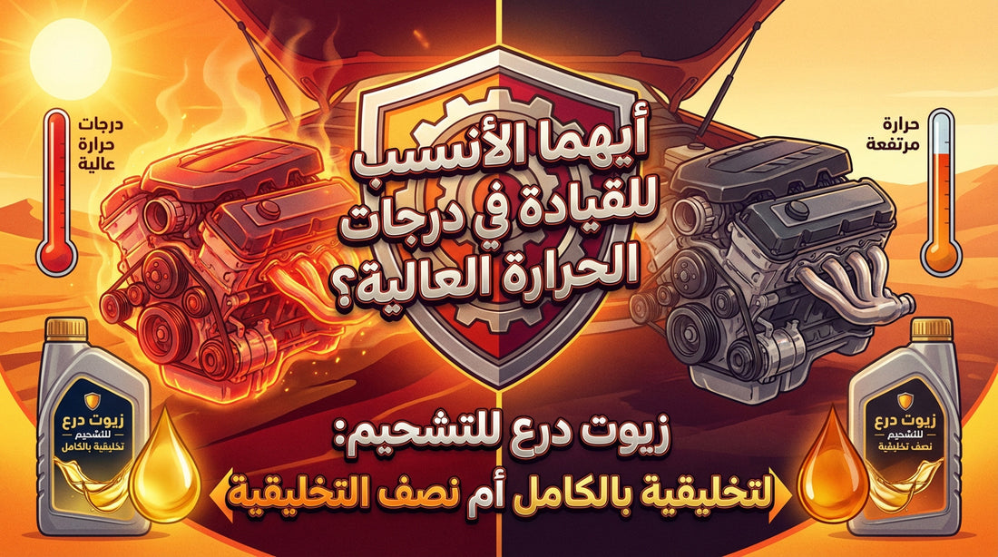 Which is more suitable for driving in high temperatures: fully synthetic or semi-synthetic Shield lubricants?