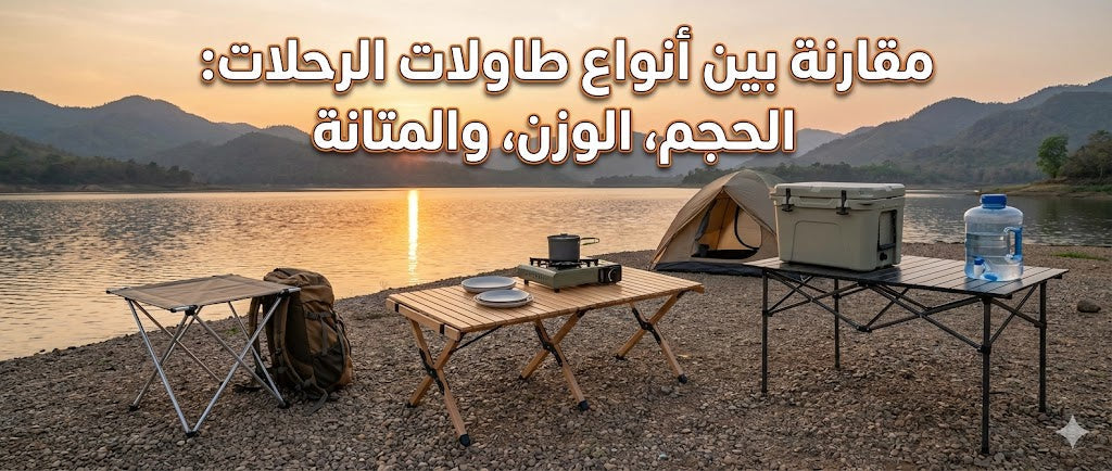 Comparison Between Types of Camping Tables: Size, Weight, and Durability