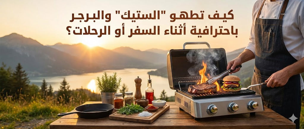 How to cook "steak" and burgers professionally during travel or trips?