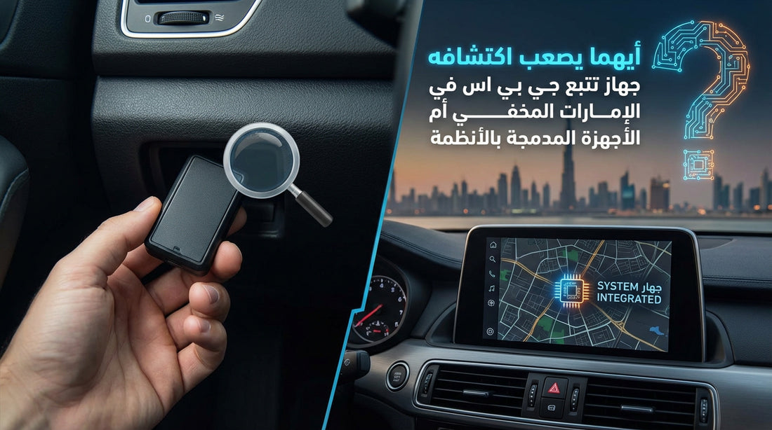 Which is harder to detect in the UAE: a hidden GPS tracker or devices integrated into systems?