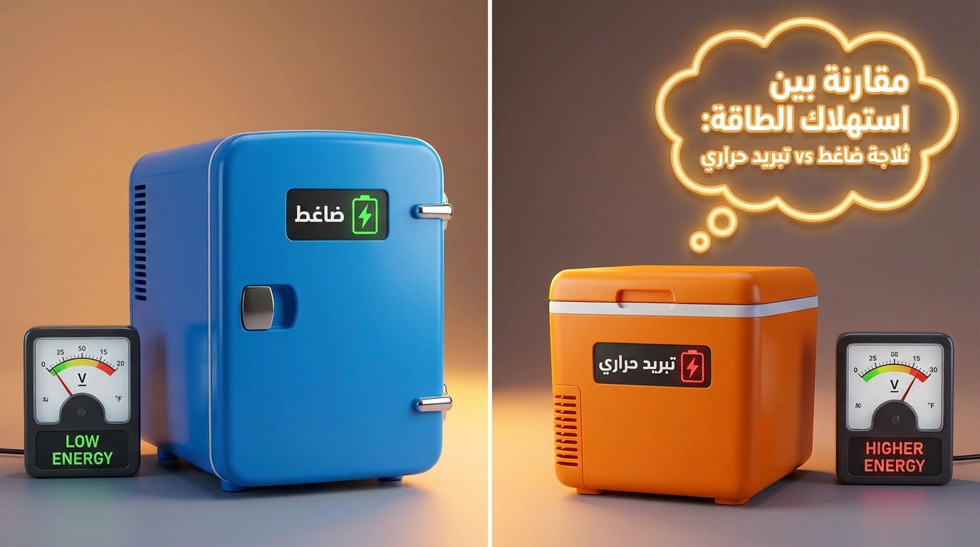 Comparison of energy consumption between a compressor-based small room refrigerator and a thermoelectric one