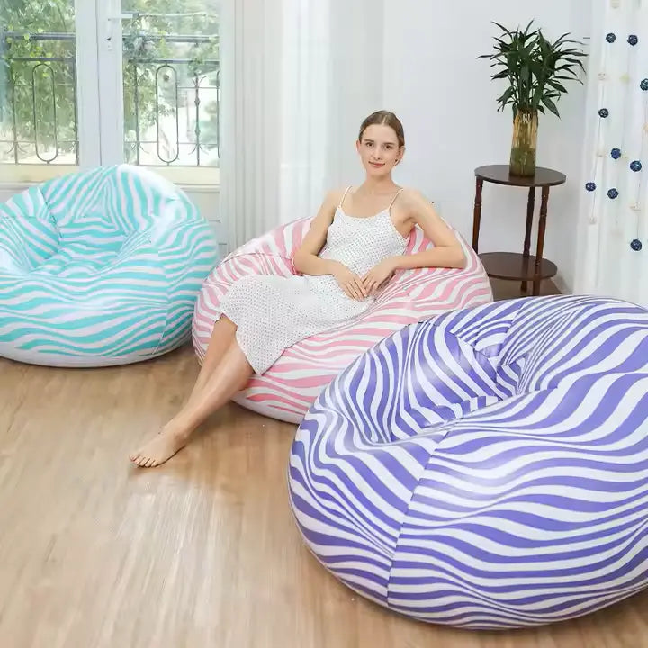 Inflatable Sofa Chair Boasts Customizable Stripes