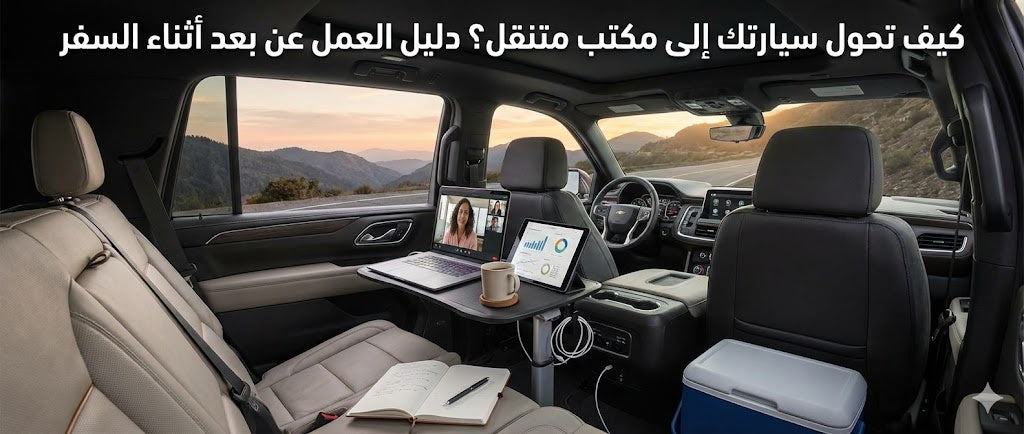 كيف تحول سيارتك إلى مكتب متنقل؟ دليل العمل عن بعد أثناء السفر