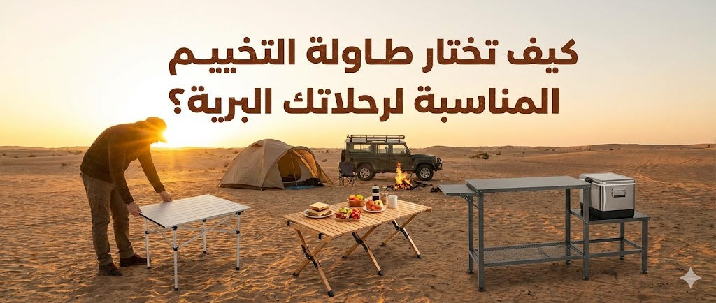 كيف تختار طاولة التخييم المناسبة لرحلاتك البرية؟
