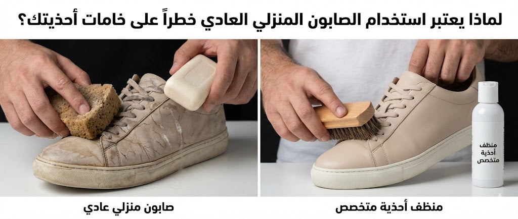 Why is Using Regular Household Soap Risky for Your Shoe Materials?
