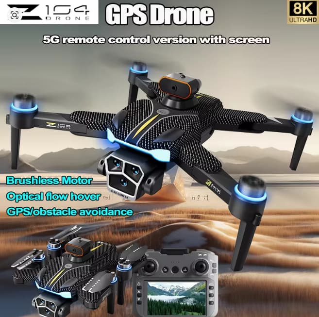 Z104 Pro GPS Drone  4K Dual HD