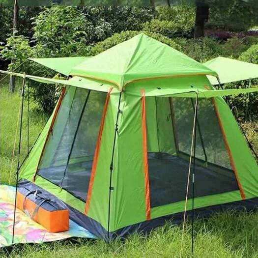 Large Camping Tent 4 Person Weatherproof Family Tent, Ideal for Parties, Picnics