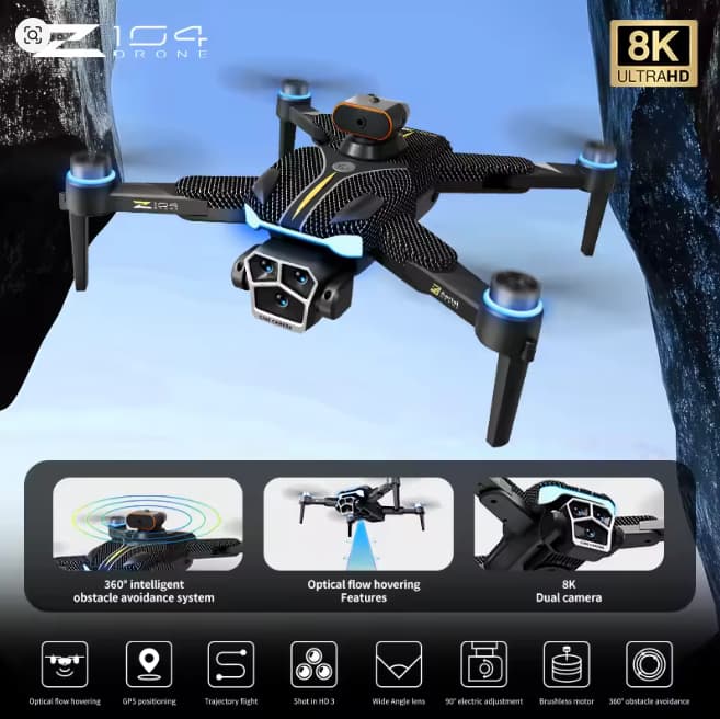 Z104 Pro GPS Drone  4K Dual HD