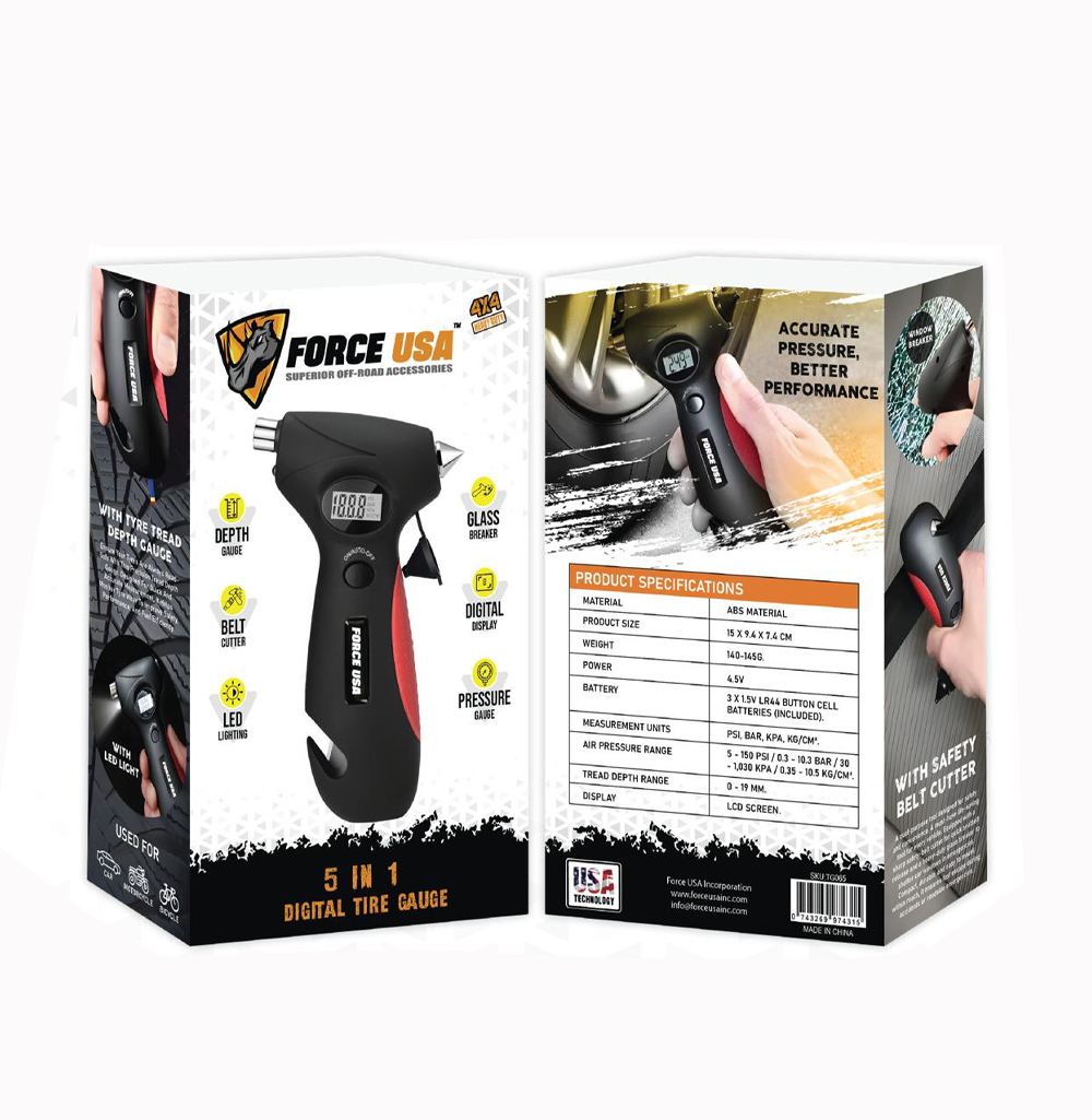 Emergency hammer 5-in-1