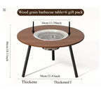 طاولة فرن شاي داخلية، مجموعة كاملة من أوعية نباتات الشتاء، شواية خارجية للنزهات والتخييم.