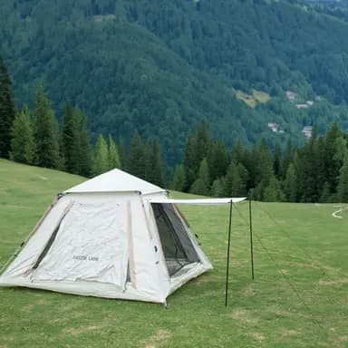 Large Camping Tent 4 Person Weatherproof Family Tent, Ideal for Parties, Picnics