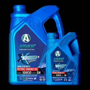 "Armor Synthetic Petrol Engine Oil for Longer Engine Life"