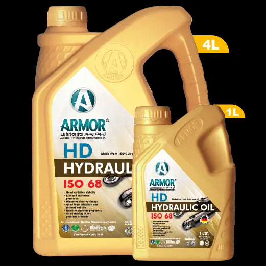 "4 Liter Pail Hydraulic oil iso 68 for industrial application from Armor Store Online"