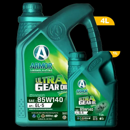 "Armor Store 4 Liter Gl-5 85W-140 Gear Oil for Smooth Gear Changes"