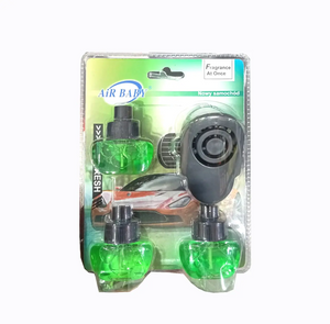 Car air perfume holder with 3 refills easy