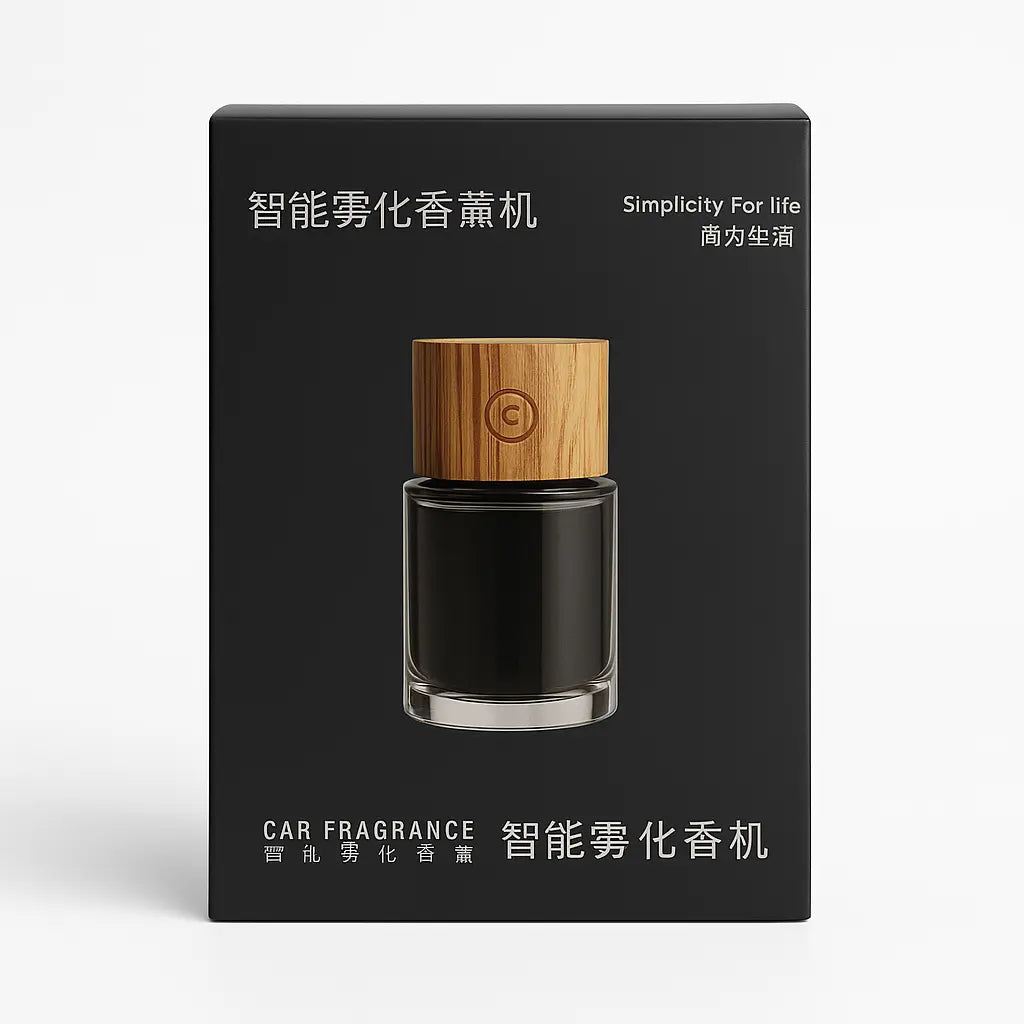 موزع هواء للسيارة بسعة 160 مل ووظيفة إضاءة ليلية، موزع هواء صغير للسيارة - أسود