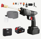 "48V High-Pressure Water Sprayer, Car Washing Machine, 5M Range, Cordless Portable Electric High Pressure Washer Gun,Used For Car Washing, Floor Cleaning & Garden Watering (1 Battery)"