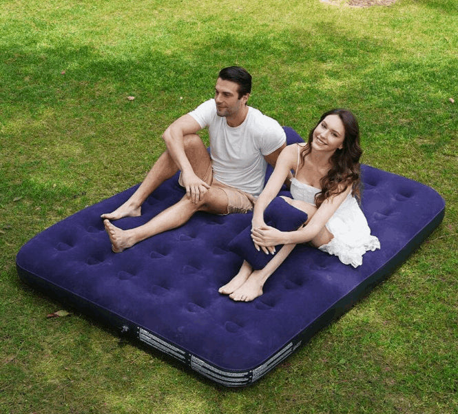 "Inflatable Air Mattress, Full Size Inflatable Bed, Fast Inflation/Deflation Air Mattress Suitable For Camping, Home, Car Trunk, Travel, Durable Inflatable Bed"