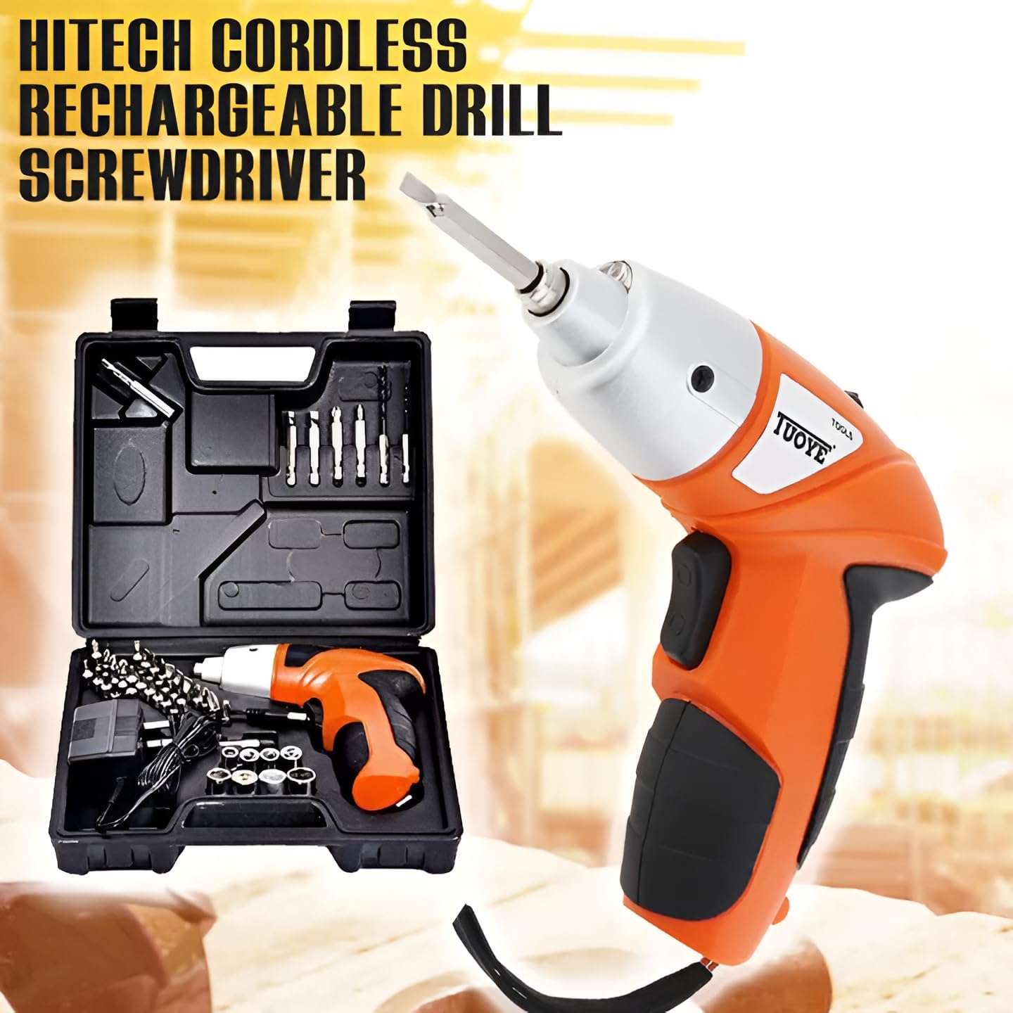 "PowerFix Cordless Screwdriver Set"