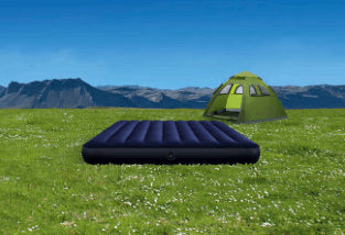 "Dura-Beam Standard Fiber Technology Classic Downy Airbed PVC Blue/Black 152x203x25cm"