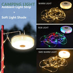 "Camping Lights Multifunctional String Lantern with String Light(33Ft), IP44 Waterproof Camping Lamp"