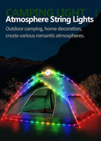 "Camping Lights Multifunctional String Lantern with String Light(33Ft), IP44 Waterproof Camping Lamp"