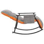 "Modern Living Room Chairs Folding Lazy Sofa Relaxing Bedroom Recliner Leisure Swing Rocking Chair 1 years warranty"