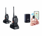 "Maizic Smarthome Walkie Talkie 5Km Long Range + GPS Locator Small and Strong Magnetic Car Child Anti Theft Loss Booking"