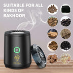 "Arabic Incense Electric Oud Bukhoor Incense Burner Aroma Diffuser Car Bakhoor Burner, Muslim Oud Burner Rechargeable Car Bakhoor, Arab Bukhoor, Home, Guest House, Desert Camping, Travel and Great Gift"