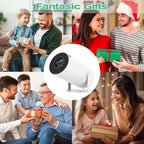 "Arcade Vision Projector, - 4k Smart Movie Projector, Arcade Vision, Game Projector, Game Projector with Controllers, Video Game Projector, Projector and Game"