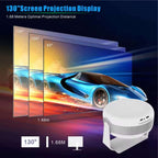 "T269 Pro Smart Portable Projector – 4K HD | 1080P | Android 12.0 | 130-Inch Display | 180° Flip | Wi-Fi &amp; Bluetooth"