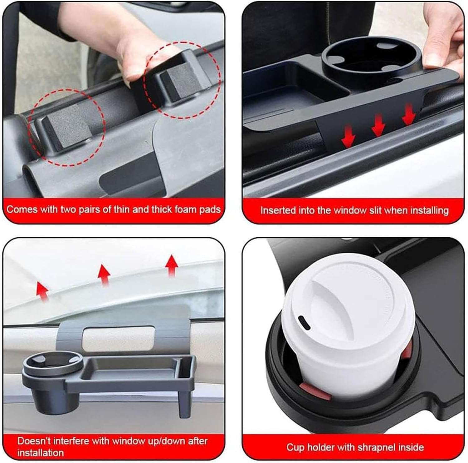 "Multi-Functional Car Cup Holder & Organizer – Compact Storage Solution"