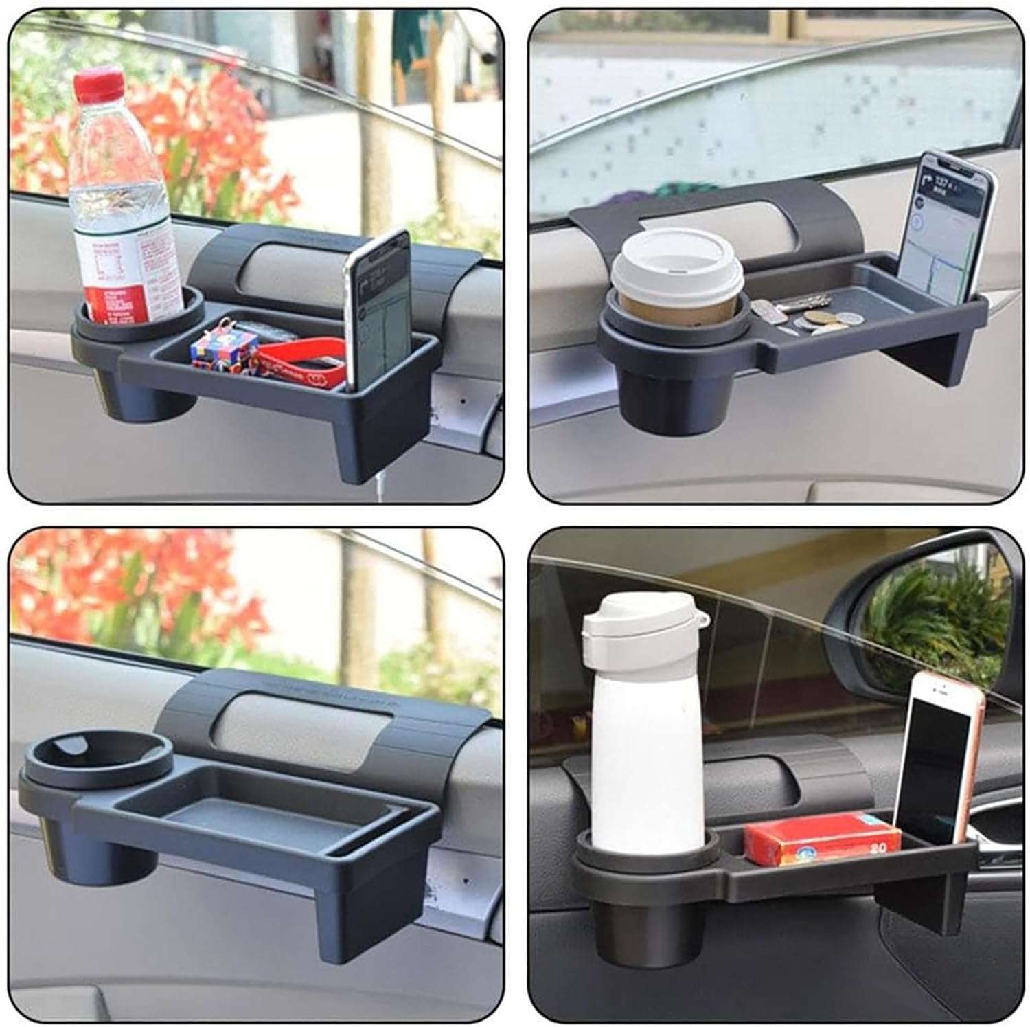 "Multi-Functional Car Cup Holder & Organizer – Compact Storage Solution"