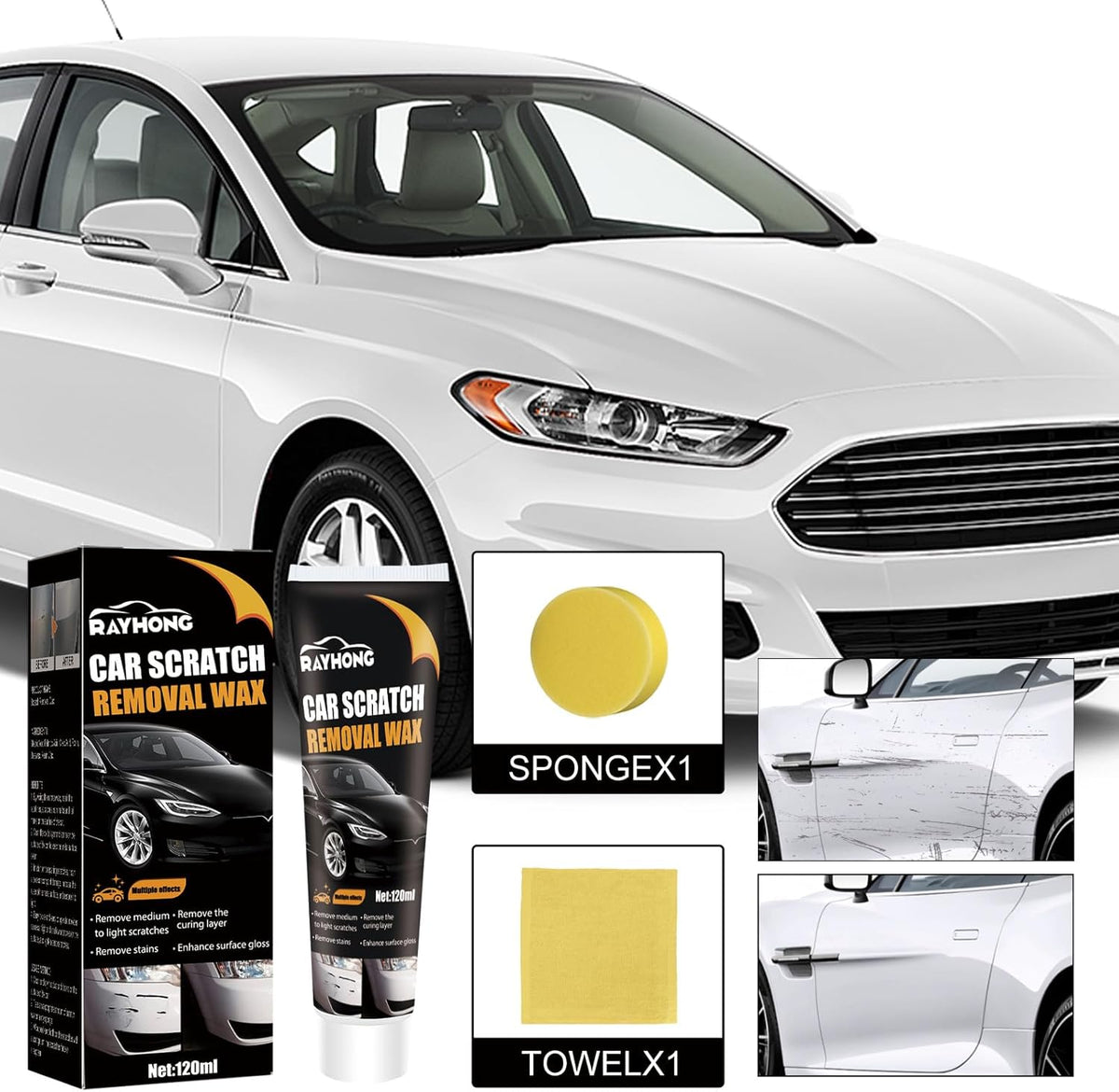 Car Scratch Repair Paste amp Polishing Wax Kit
