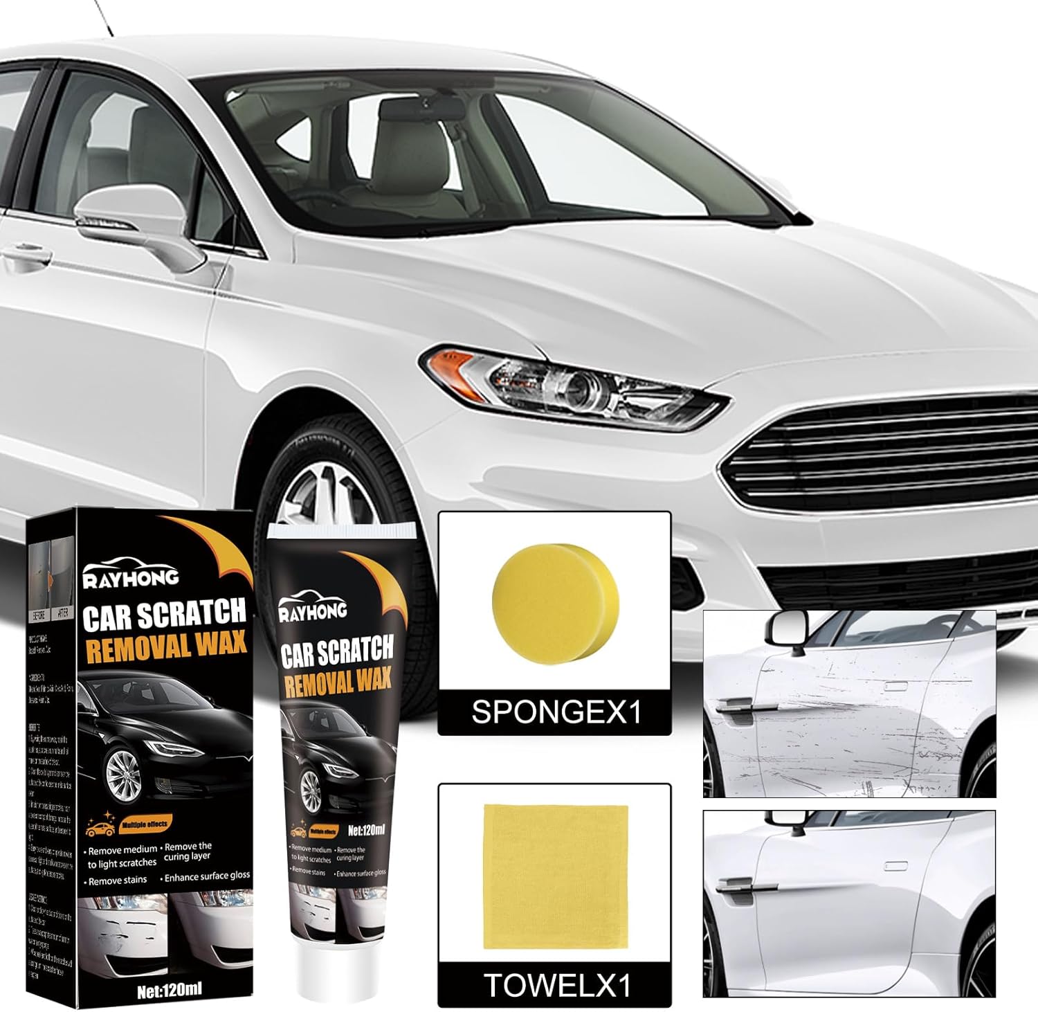 Car Scratch Repair Paste amp Polishing Wax Kit