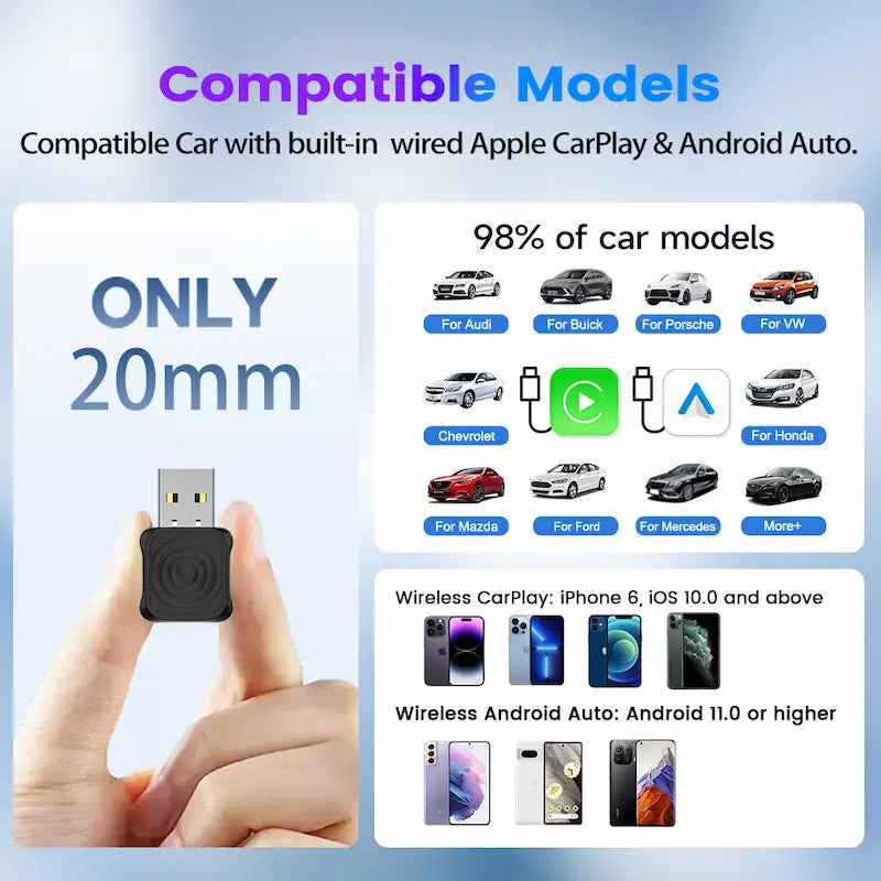 محول CarlinKit 5.0 2air اللاسلكي