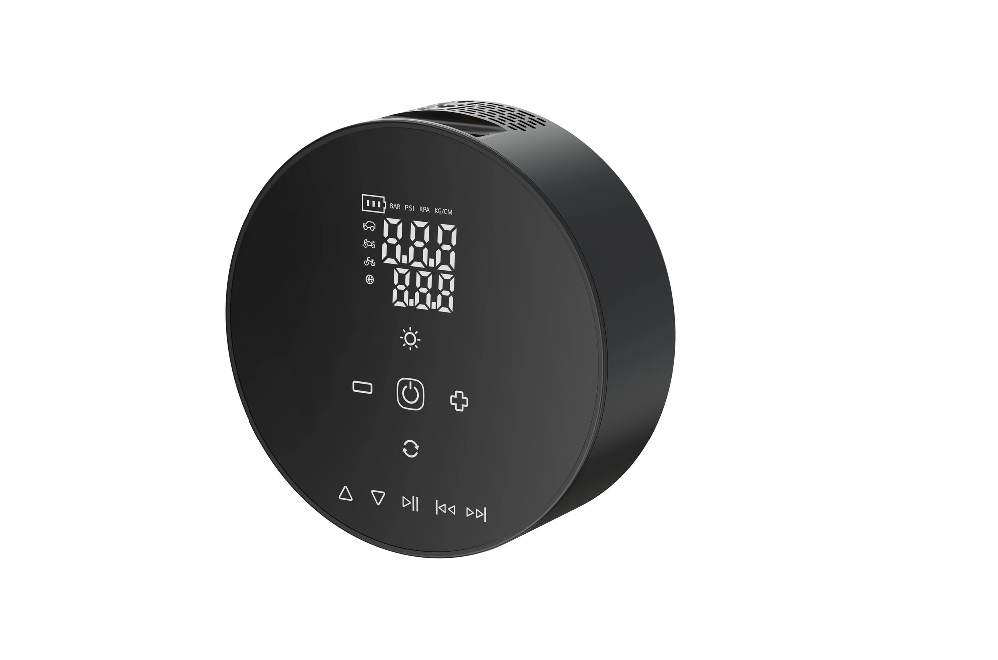 منفاخ هواء بلوتوث HF-902B 150 رطل لكل بوصة مربعة مع شاحن متنقل وموسيقى | 90 واط 11.1 فولت تيار مستمر | ينفخ إطار السيارة/SUV في 7 دقائق