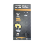 كشاف عمل فائق السطوع قابل للشحن بالطاقة الشمسية، مع حامل ثلاثي ومغناطيس