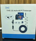 3-in-1 USB Endoscope Camera, Compatible with Type-C Android PC, Inspection Camera