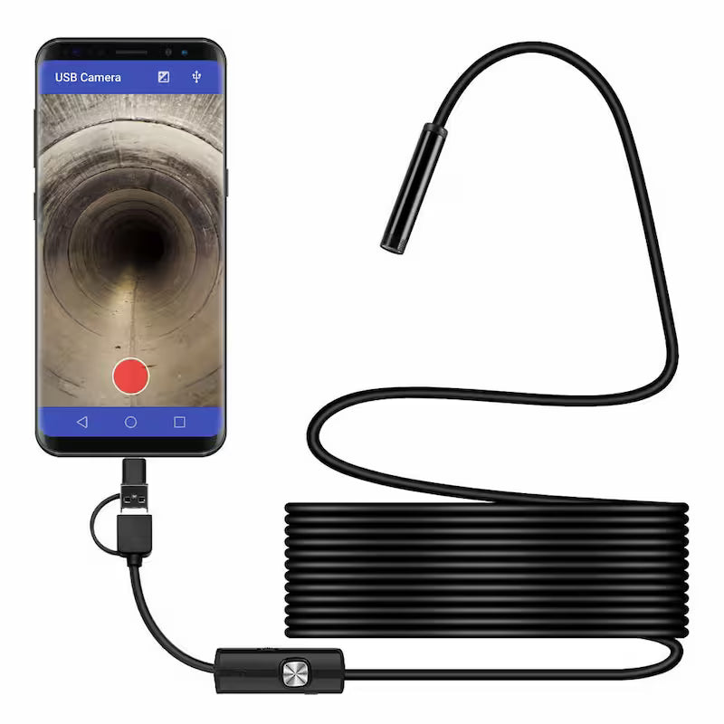 3-in-1 USB Endoscope Camera, Compatible with Type-C Android PC, Inspection Camera