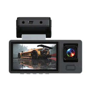 كاميرا Bson TriVision Dash Cam بدقة 1080 بكسل وكاميرا ثلاثية وواي فاي