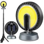 كشاف عمل فائق السطوع قابل للشحن بالطاقة الشمسية، مع حامل ثلاثي ومغناطيس